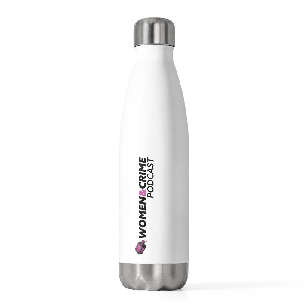 Insulated Bottle — Women & Crime Logo 20oz Stainless Water Bottle