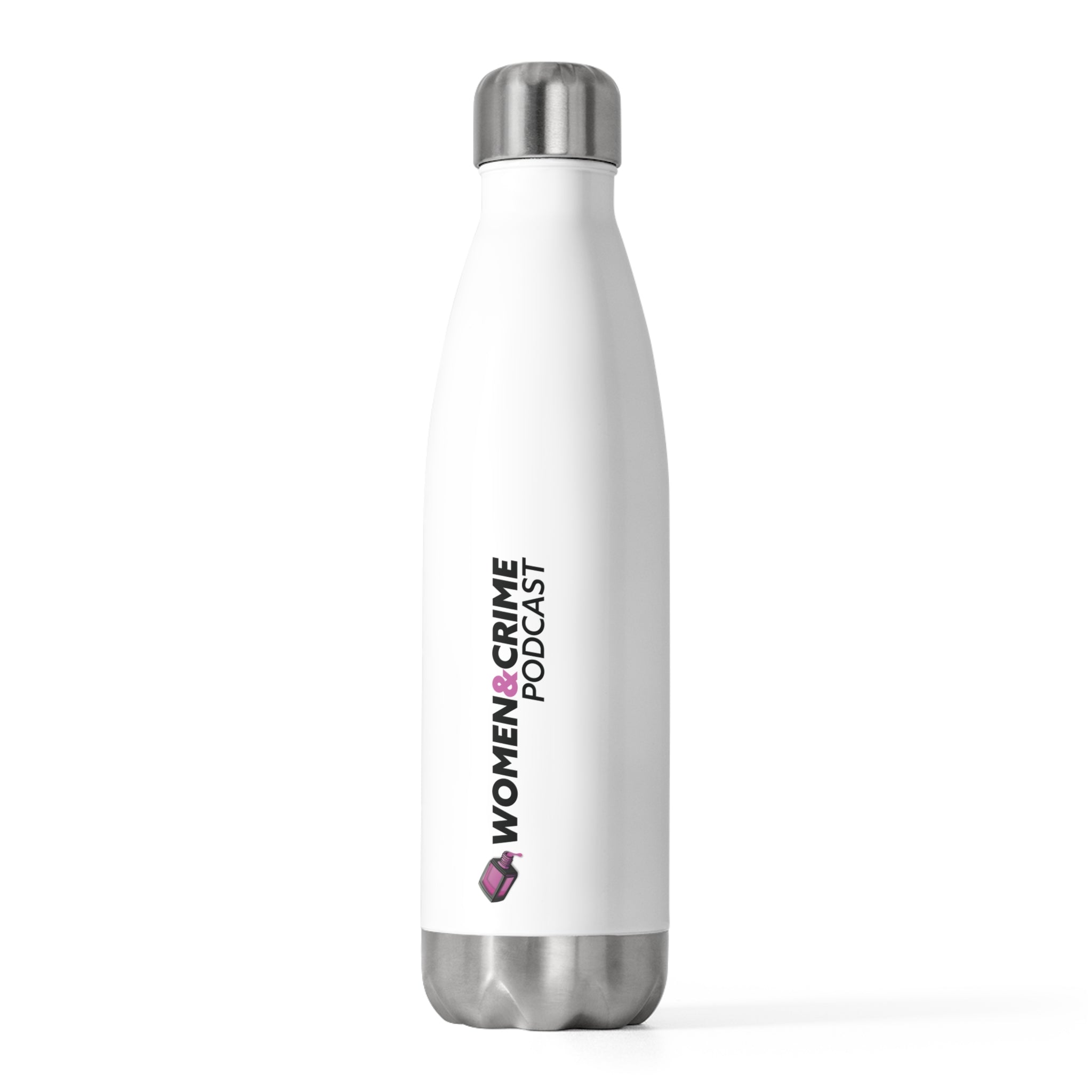 Insulated Bottle — Women & Crime Logo 20oz Stainless Water Bottle