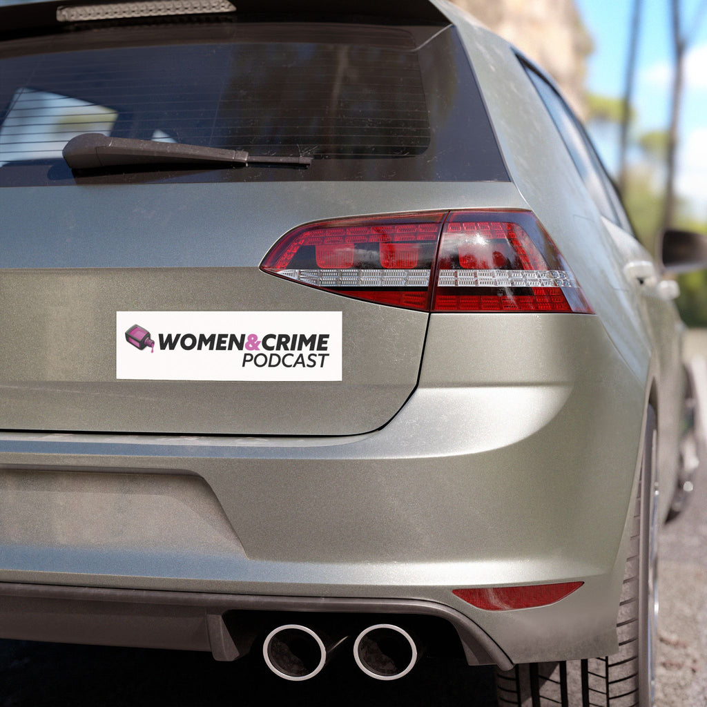 Women & Crime Car Magnet — True Crime Podcast Logo for your bumper