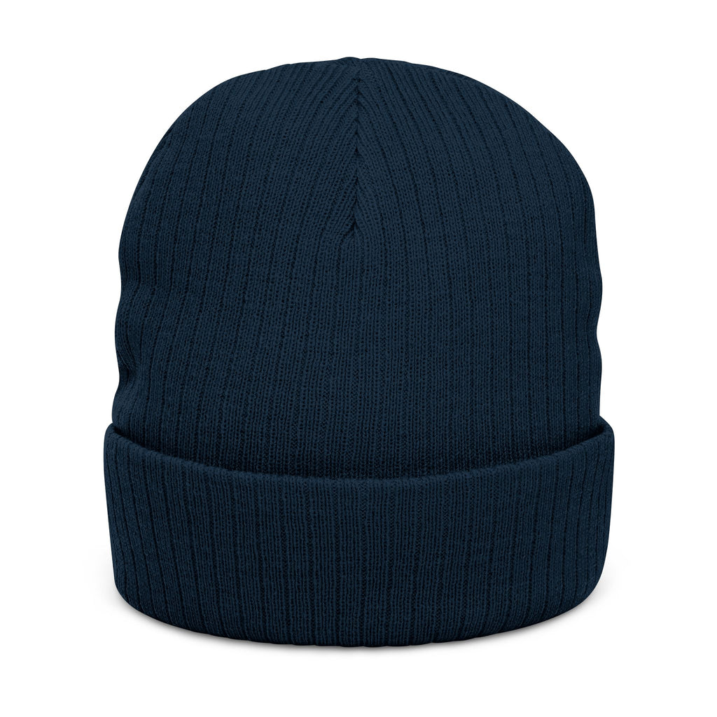 Copy of Embroidered Beanie — Women & Crime Podcast Ribbed Knit Hat