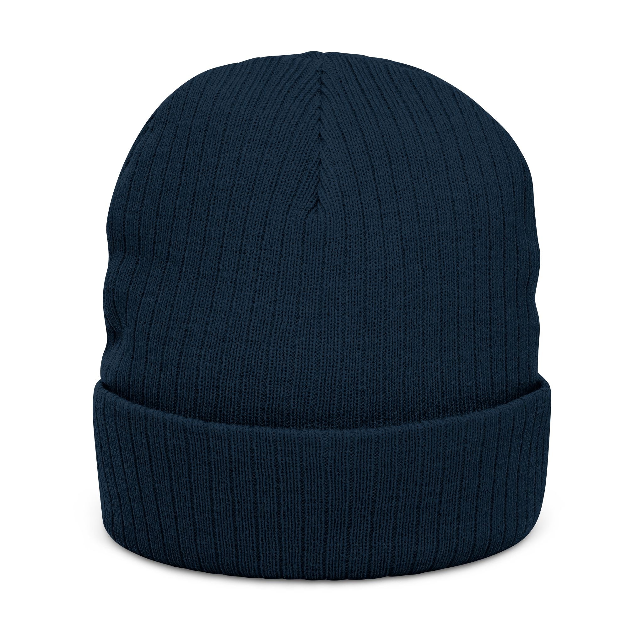 Copy of Embroidered Beanie — Women & Crime Podcast Ribbed Knit Hat