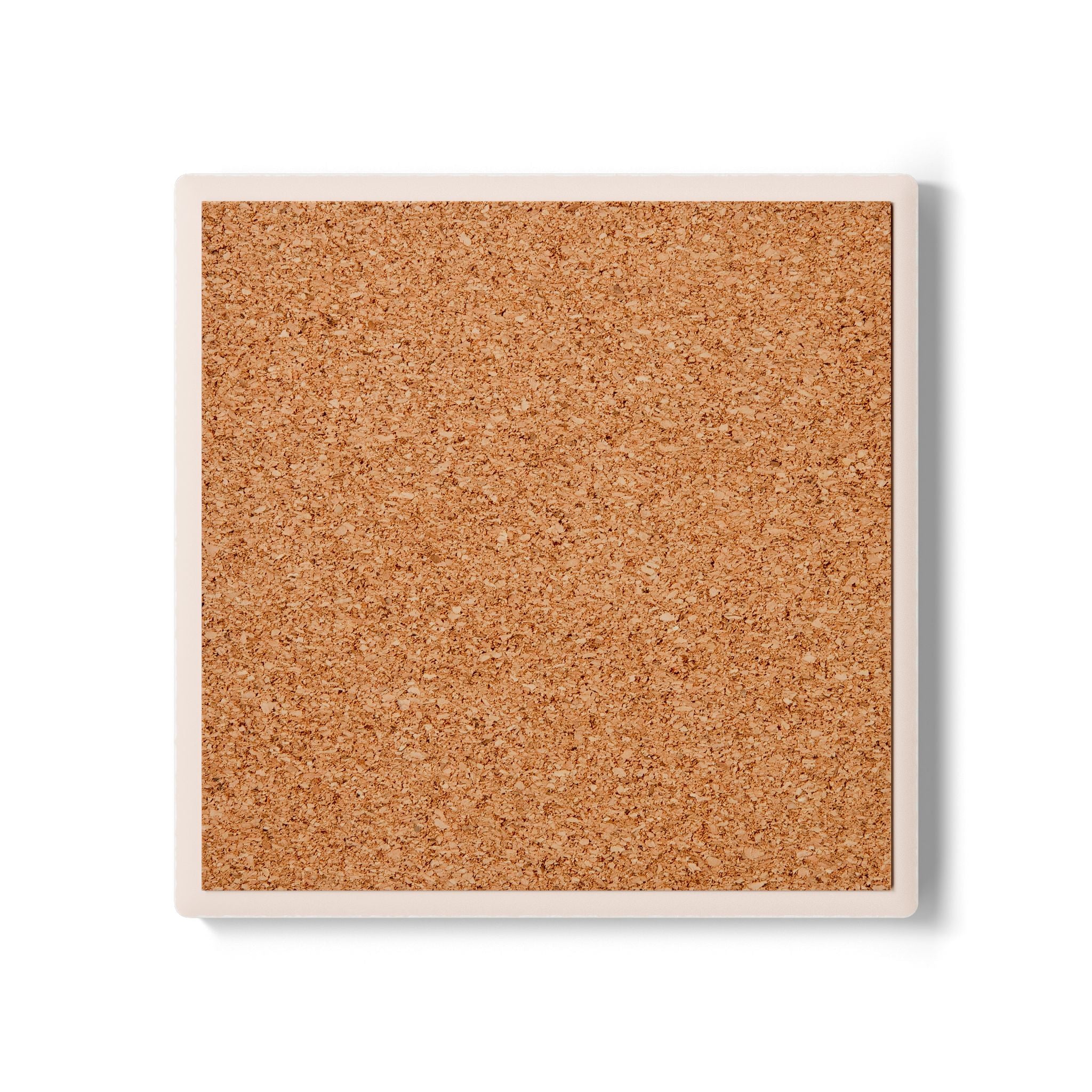 Ceramic Coaster — Neon Pink Nail Polish Bottle Design