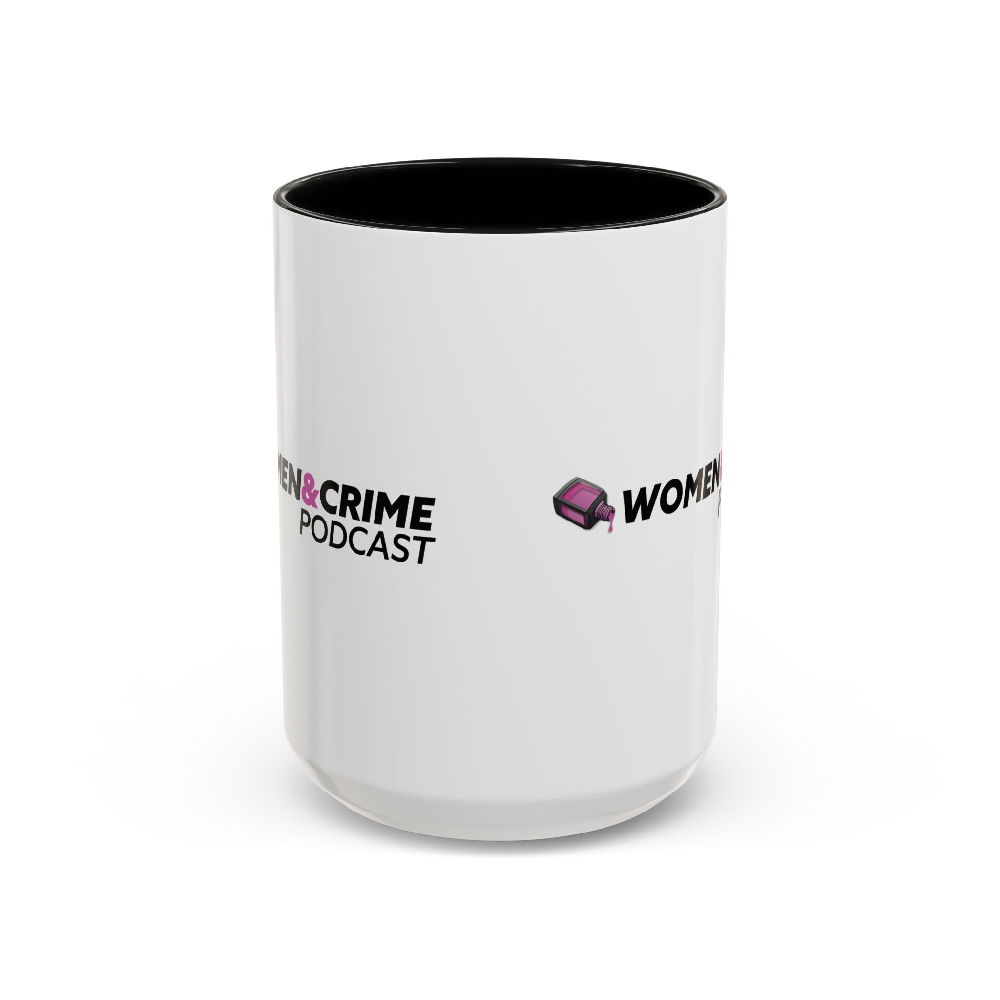Women & Crime Coffee Mug — True Crime Fan Accent Mug (11/15oz)