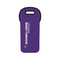 Purple Wine Tote — "Women & Crime" Neoprene Bottle Carrier