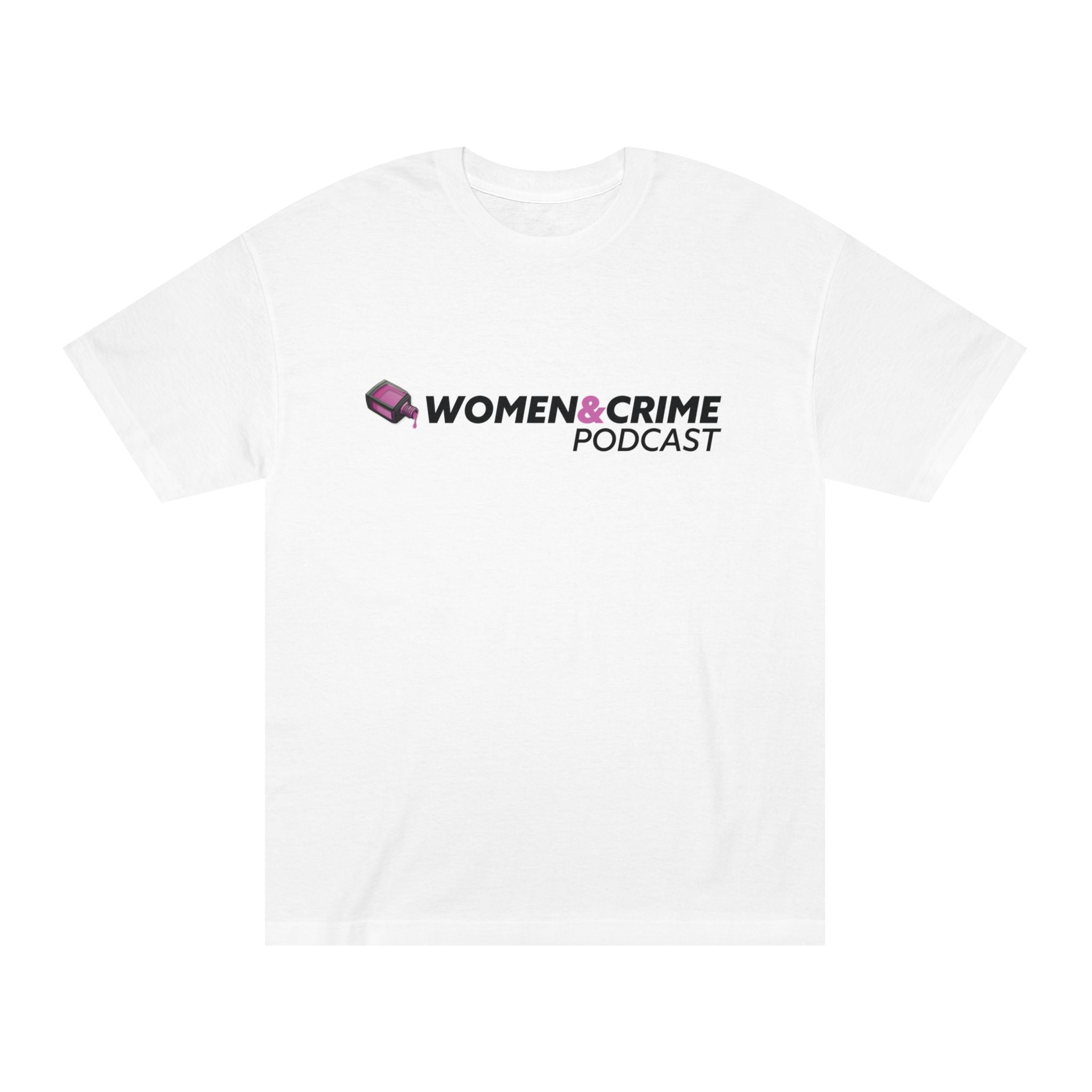 Women & Crime Logo Tee — True Crime Podcast Shirt - Light Colors
