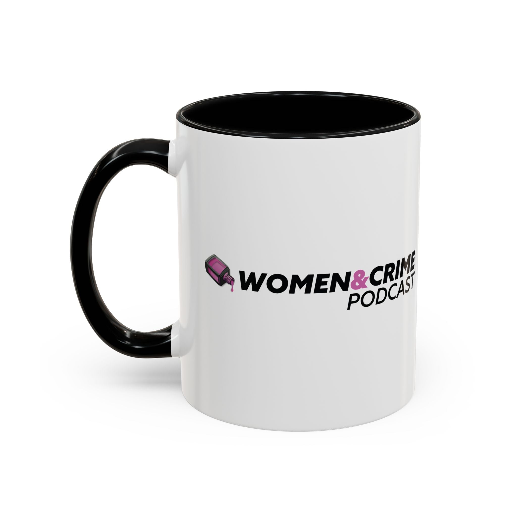 Women & Crime Coffee Mug — True Crime Fan Accent Mug (11/15oz)