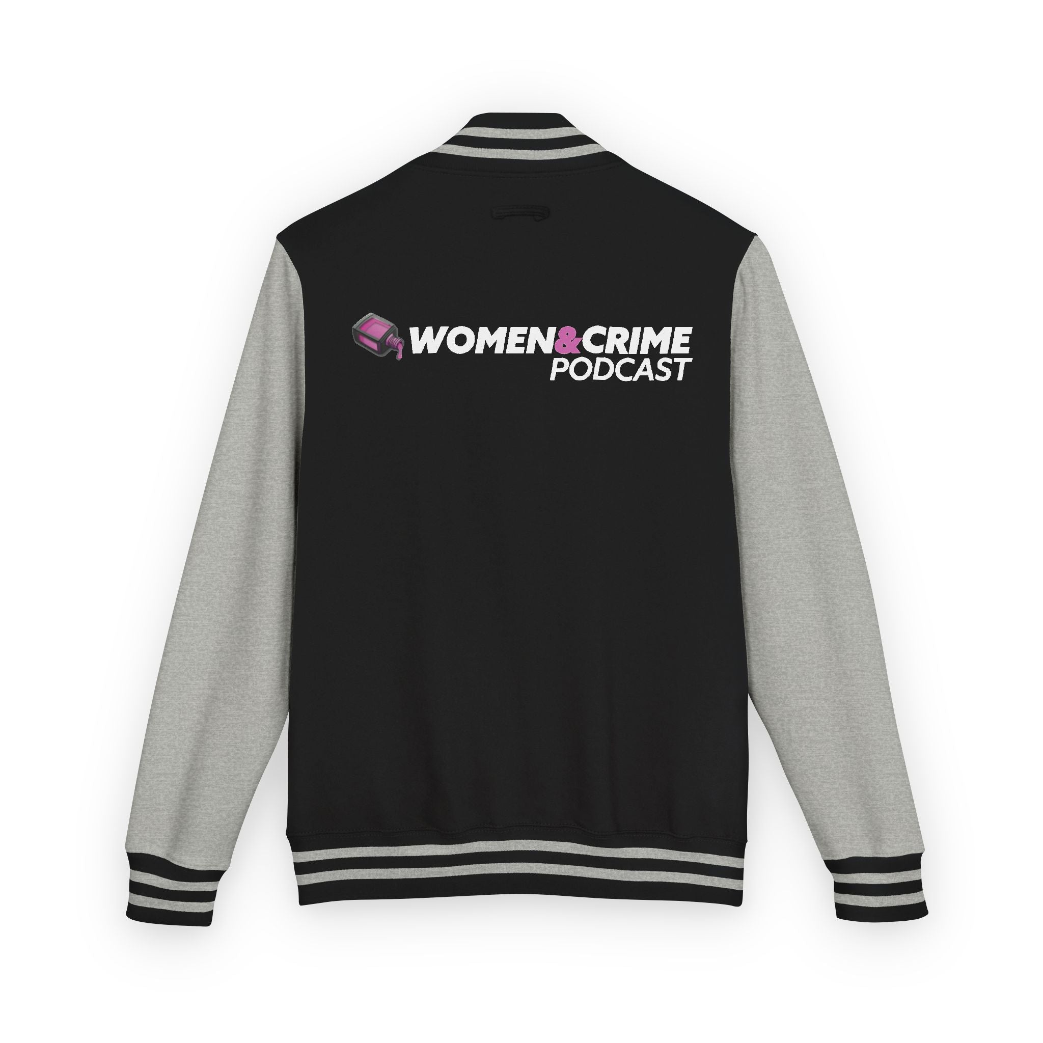 Letterman Jacket — Women & Grim Podcast Logo Varsity Jacket