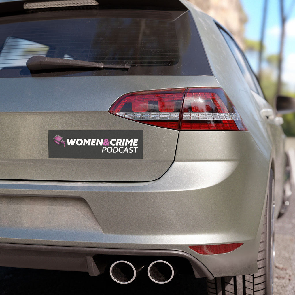 Women & Crime Car Magnet — True Crime Podcast Logo for your bumper