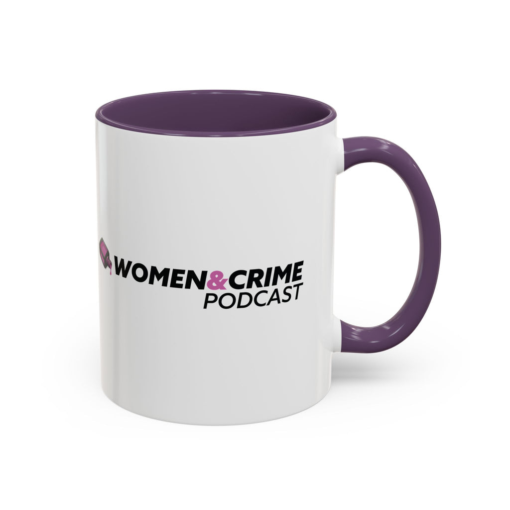 Women & Crime Coffee Mug — True Crime Fan Accent Mug (11/15oz)
