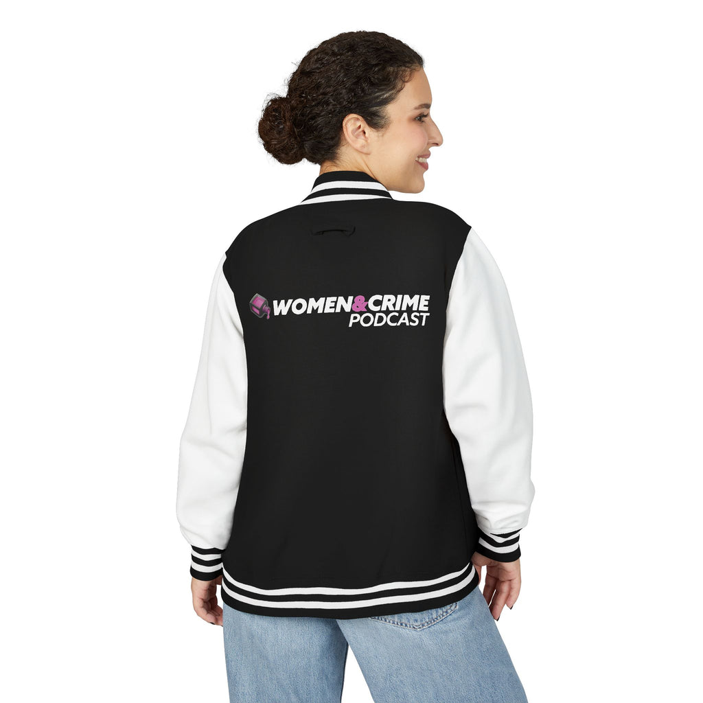 Letterman Jacket — Women & Grim Podcast Logo Varsity Jacket