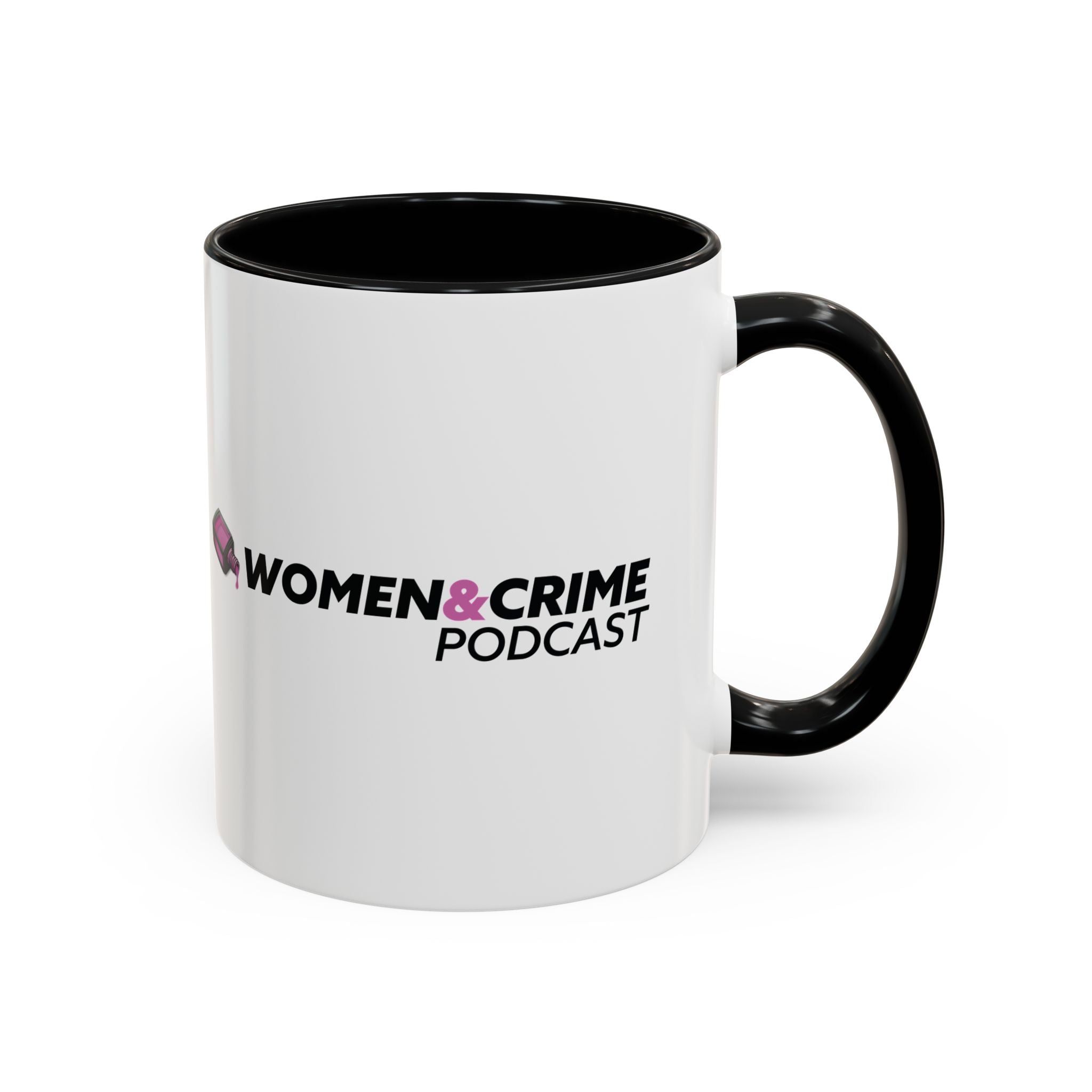 Women & Crime Coffee Mug — True Crime Fan Accent Mug (11/15oz)