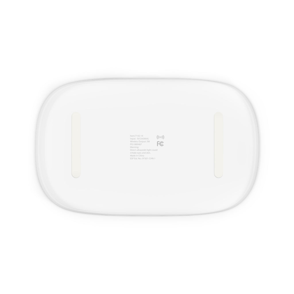 Women & Crime UV Phone Sanitizer + Wireless Charging Pad — Portable Germ-Killing Qi Charger