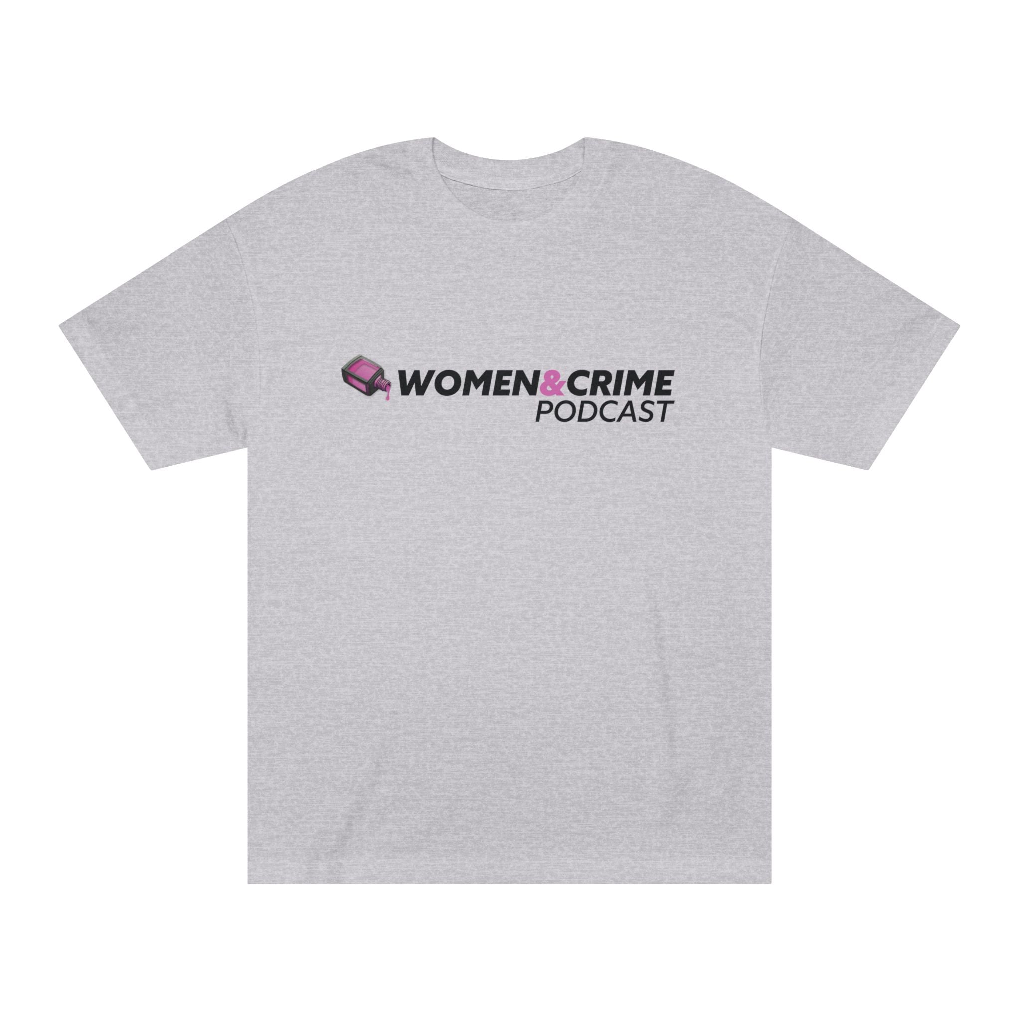 Women & Crime Logo Tee — True Crime Podcast Shirt - Light Colors