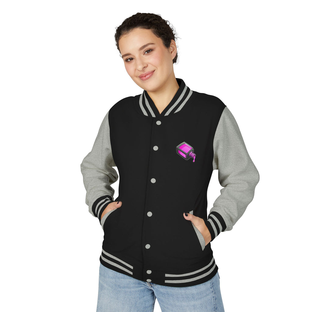 Letterman Jacket — Women & Grim Podcast Logo Varsity Jacket