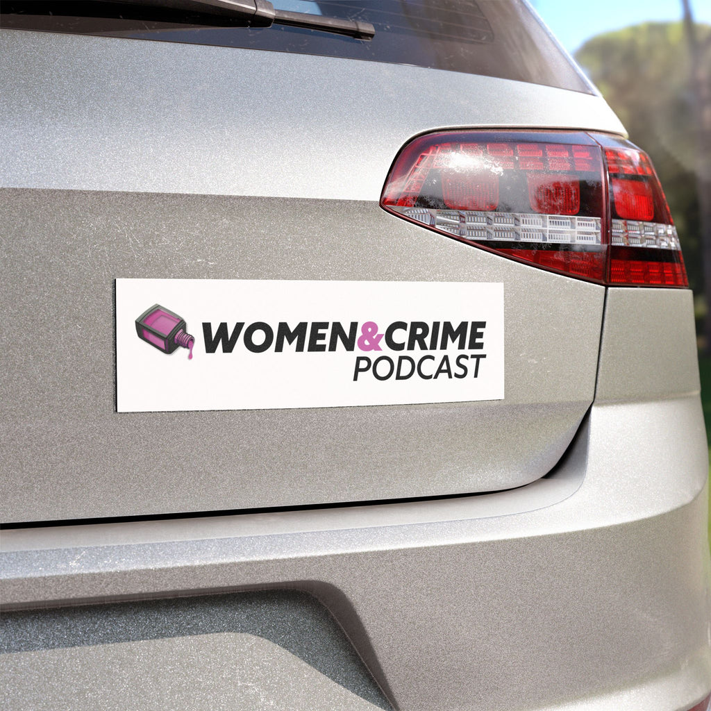 Women & Crime Car Magnet — True Crime Podcast Logo for your bumper