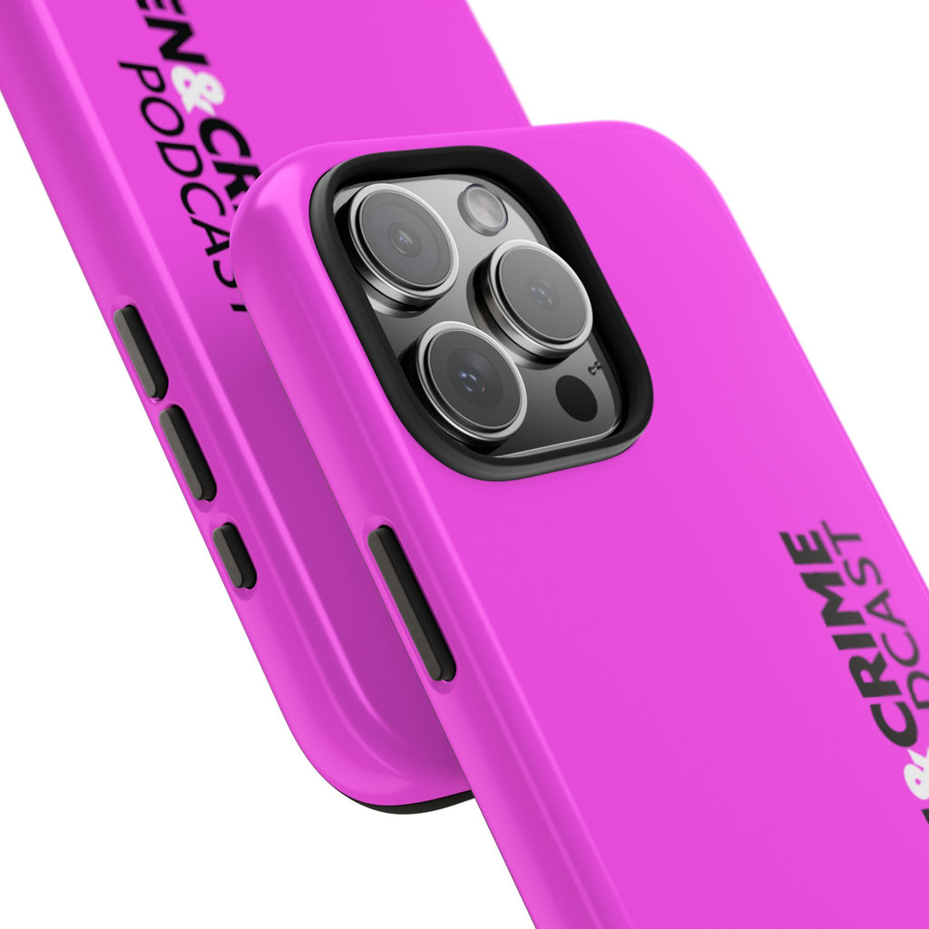 Phone Case — Women & Crime Podcast Tough Phone Case (Hot Pink)