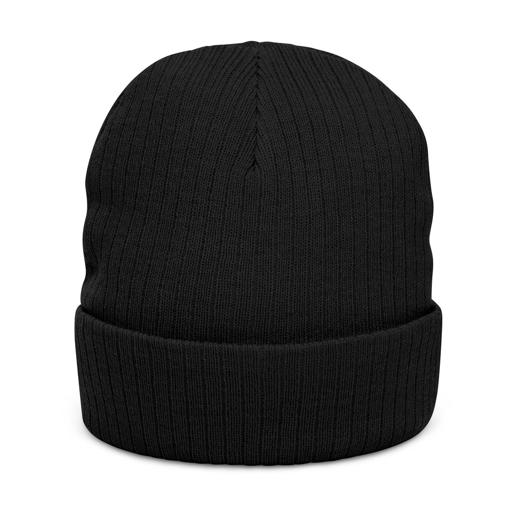 Copy of Embroidered Beanie — Women & Crime Podcast Ribbed Knit Hat