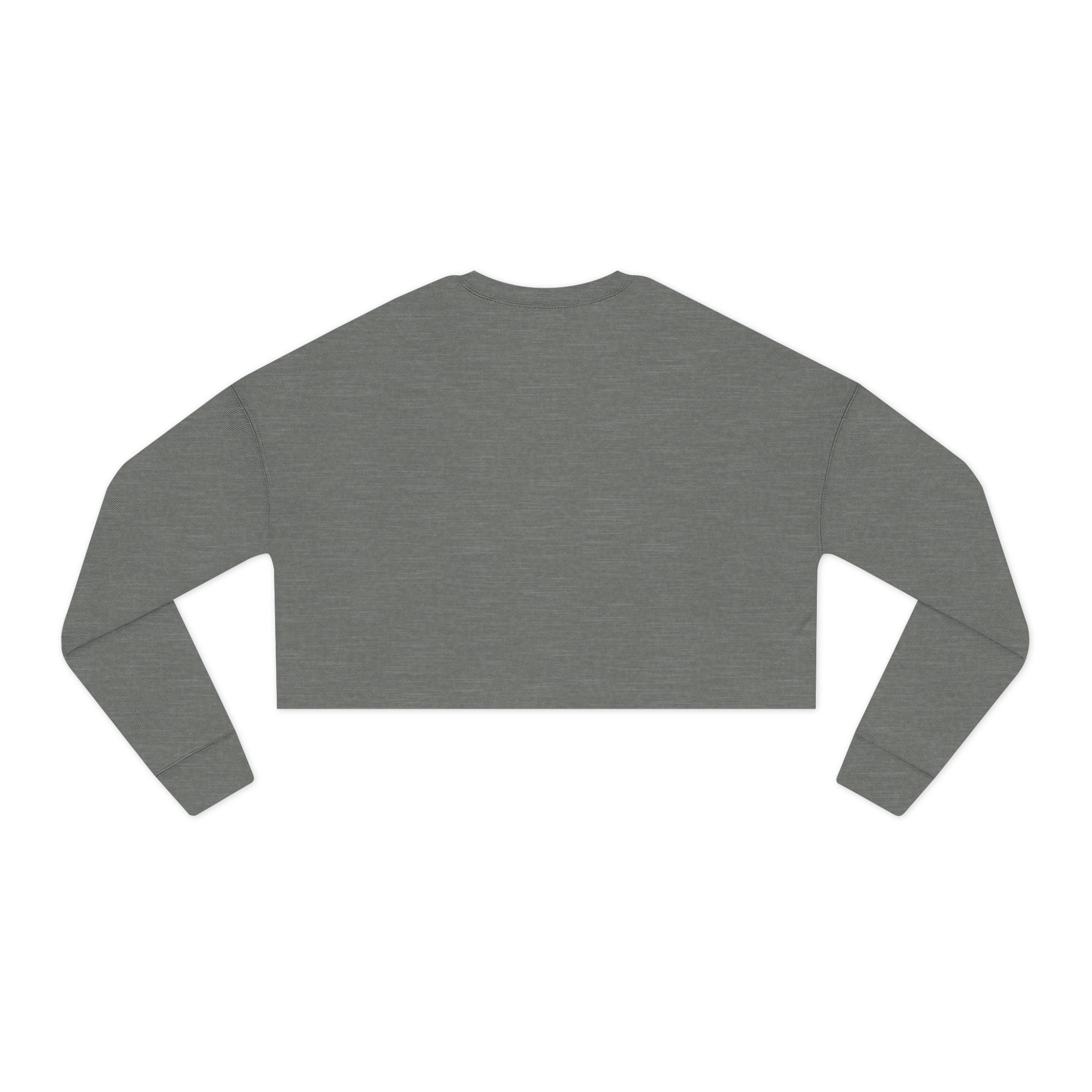 Cropped Sweatshirt — "Women Crime" Minimal Logo Crop Top