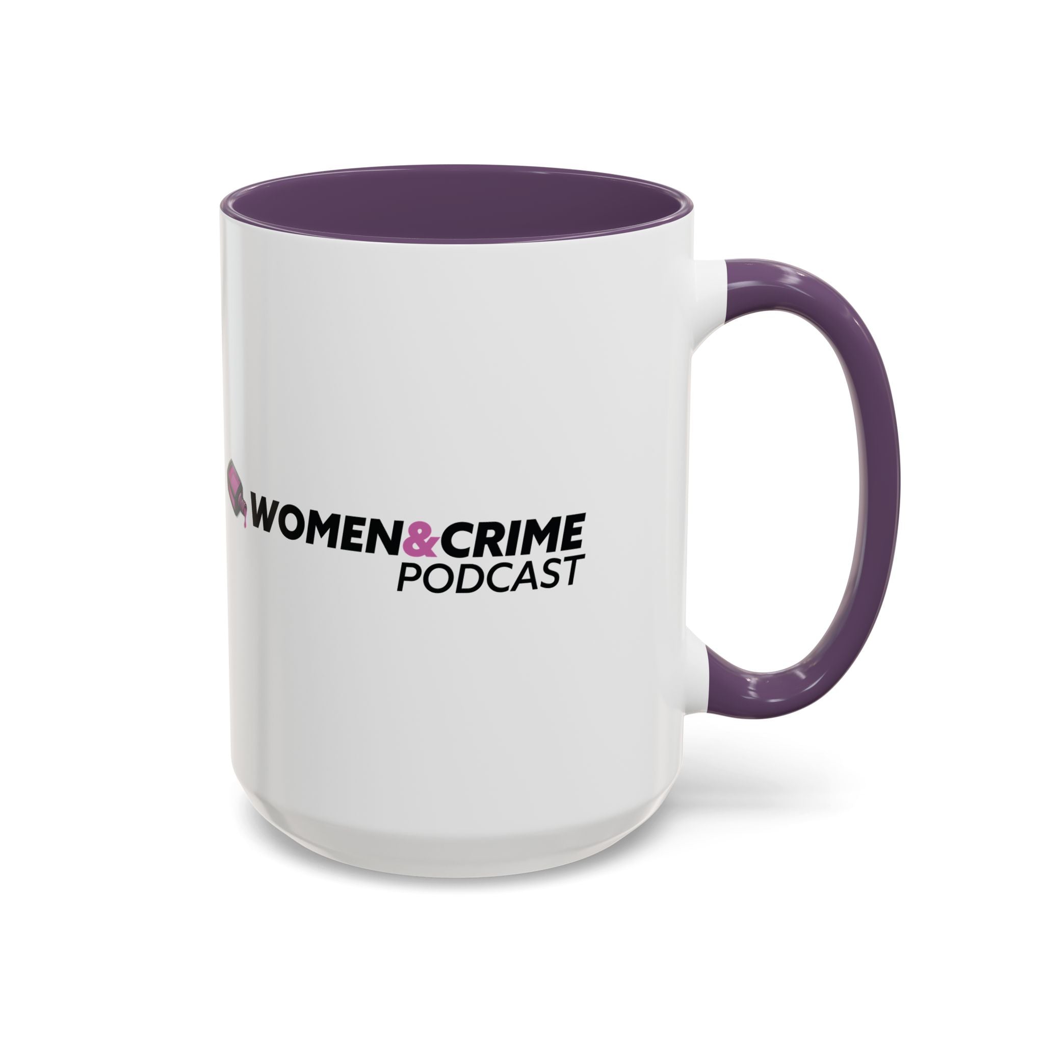 Women & Crime Coffee Mug — True Crime Fan Accent Mug (11/15oz)